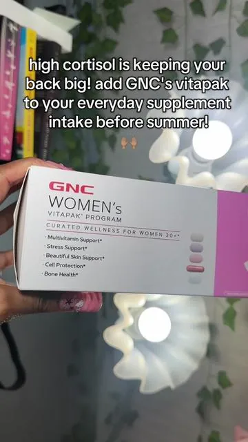 no big backs this summer!  #highcortisol #gnc #gncvitapak #supplements #womenshealth #tiktokshopfinds #tiktokshopjumpstart #tiktokshopspringsale #tiktokshopdeals #parati 