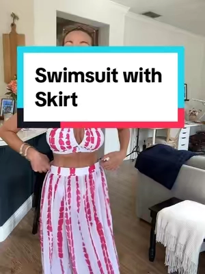 3 Piece Swimwear Set #swimwear #swimsuit #bathingsuit #beachwear #coverup #summer2025 #vacation #pooltime 