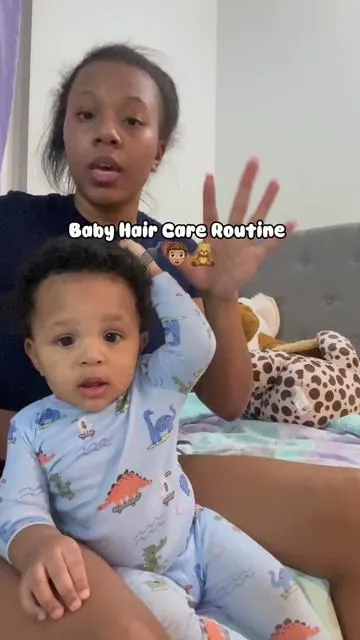 Been using this on him since he was a newborn #babyhair #haircare #hairroutine #baskandlatherco 