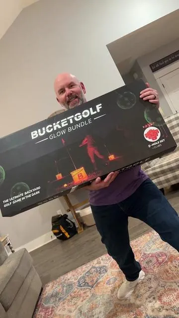 @BucketGolf #bucketgolf #glowinthedark #glowbucketgolf #fun #outdoorgames #fyp 