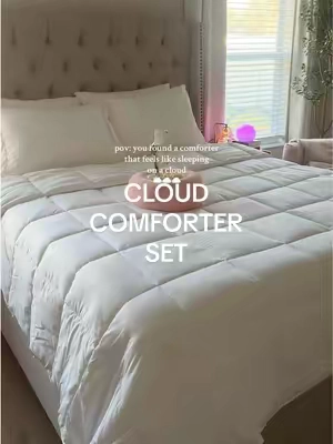 literally a dream ☁️ #comforter #comforterset #bedding #beddingsets #homedecor #spotlightfinds #tiktokshopspringglowup 
