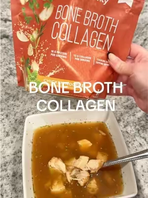 high protein hack! and SO EASY! 🤤🙌🏻 #bonebroth #protein #highprotein #highproteinrecipes #proteinhack #bonebrothcollagen #collagen #spotlightfinds #tiktokshopspringglowup 