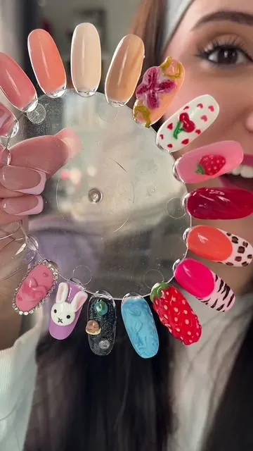 The nails of my dreams 🤩🥳🩷 #3dnailart #nailsart #3dflowersnails #nailtutorial #nailinspo 