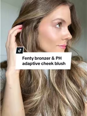 This PH Adaptive blush and bronzer stick contour is my new obsession. I’m wearing Amber and Strawberry Pop #phblush #fentybeauty #creambronzer #creamblush #lipstain #creammakeup #pinkmakeup #pinkmakeuplook 