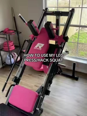 I love it so much 😭🥹🥹 #pinkgymequipment #gymequipment #homeworkout #homegymequipment #legpressmachine #hacksquatmachine #ritfit #pink 