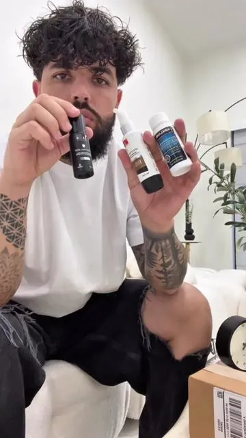 Cómo hacer crecer la barba y que productos utilizar  #barba #barbon #barbones #beardgrowth #nanoxidil #hairgrowth #castoroil 