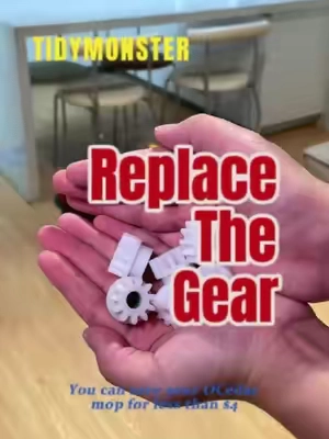 If the pedal of your ocedar bucket is broken,don’t rush to replace it.you can but this gear instead#ocedarmop #homesupplies #ocedarmophack #fixit #gear 