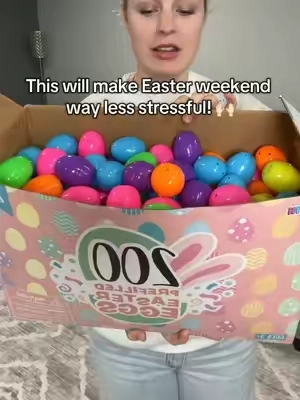 ON SALE‼️ Thank God for prefilled eggs! 🙌🏻 And much better than candy. #easter #eastereggs #mustbuy #easteregghunt #lessstress #fyp #viral #prefilledeasteregg #LifeHack #giftguide ##springtok##musthave #easterbasket #fun #tts #kids #easterhaul #TikTokShop ##TTSDelightNow##spotlightfinds##giftidea##gifts##gift##easter##easterbasket##happyeaster