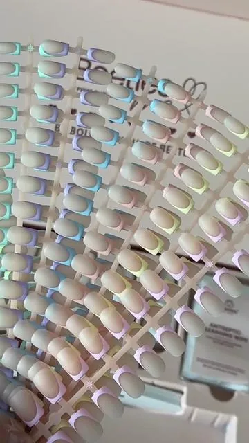 This is your sign to start doing your own nails💕 @BeetlesGelPolish makes it easy to achieve nails at home for a fraction of the cost!  #pressonnails #beetles #nailkit #pastelnails #nailsathome #gelxnails #gelxathome #diynails #diynailsathome #beetlesgelx #pastelnails #frenchtipnails #shortnails #springnails #tiktokshopspringglowup 