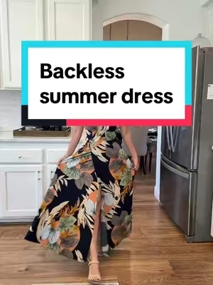 Replying to @Kari #passyourwavytalk  #dress #wrapdress #backless #summerdress #SummerFashion #vacationstyle #europeanstyle #summer2025 #womensfashion 