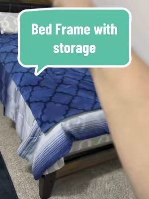 Remember the foot storage if you want it. Upgrade Your Bedroom Instantly! With a sleek design, built-in charging, and extra storage, this bed frame is both stylish and functional. #ModernBedroom #EffortlessStyle #SpaceSaver #springtok #TTfest #tiktokshopcreatorpicks 