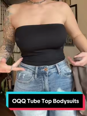 These new tube top bodysuits are sooo cute for spring!! #oqqyes #tiktokshoprestock #tiktokshopcreatorpicks #springfashionfest #tiktokshopspringglowup #tiktokshopmemorialday #tiktokshopmothersday #springtok #springtok #giftguide #oqq #oqqbodysuits 
