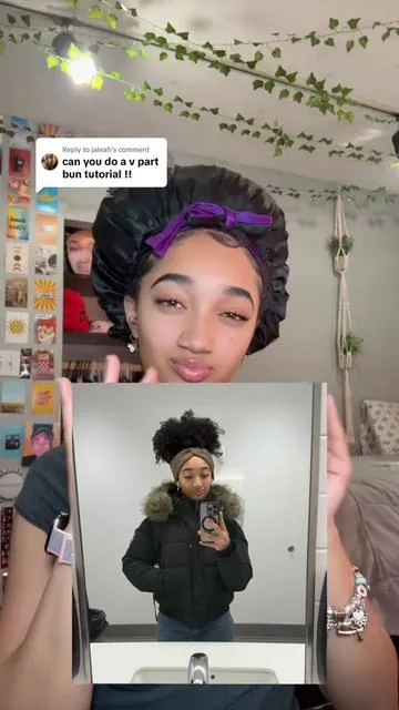 Replying to @jaleah Puff/Bun tutorial with a v part wig!! 🎀💗#vpartwig #hairtutorial #oqhair #oqhairreview #tiktokshop @oqhairshop 
