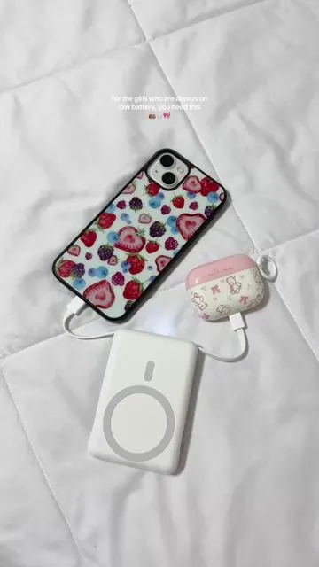 my favorite gadget is on sale 💫 a purse essential because I’m horrible at charging my phone at home 😭 also, just showing that you can charge two devices at once but it’s definitely faster to choose one at a time 📲 #portable #charger #iphone #apple #magsafe #review #tiktokshop #deals #portablecharger #tech #gadgets #best #musthaves #essentials #purse #travel #cute #themepark 