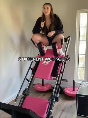 I love it SO MUCH!! Ritfit has the best garage/home gym equipment!! #PinkWorkoutEquipment #HomeGym #GarageGym #AtHomeWorkout #Pink #HomeGymEquipment #Ritfit #PinkLegPress #PinkHackSquat @@RITFIT Sports@@RitFit