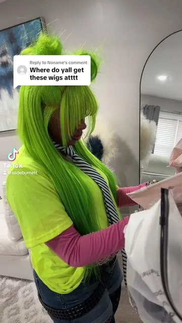 Replying to @Noname This has been our go to 613 wig for dying 🔥💚💚💚 @Hot Star Hair  #mamasade #imbigbinky 