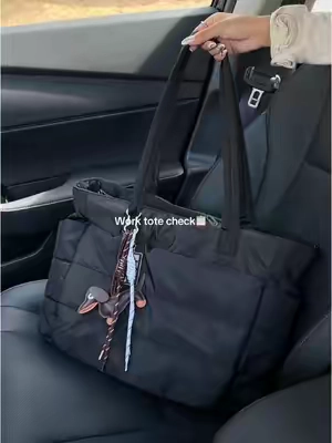 Meet your ultimate work bag—sleek, spacious, and designed to keep you organized from 9 to 5 and beyond!🤩🤩🤩#bagsmart #springbreak #shopvideocarnival #springtok #springfashion #workbag #newbag 