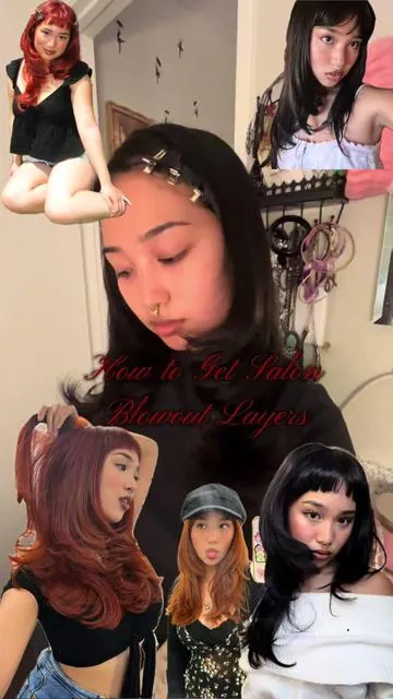 How to Style Layers like they do at a salon 💇🏽‍♀️ 🤍@wavytalkofficial #wavytalk #tiktokshoprestock #layeredhaircut #microbangs #heatedroundbrush 
