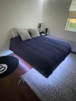 This bed frame is from the future! #hoveringbedframe #TikTokShopSpringGlowUp #Springtok #floatingbedframe 