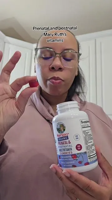 real reaction to the MaryRuth's Prenatal gummies! #maryruthsorganics  #maryruths  #prenatal  #postnatal  #nursingmomsoftiktok #breastfeedingmoms 