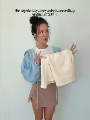 and the fact they look a flipping free the peeps Skorts 👀 you picking up what I’m throwing down? BRB.. going to get every color  #skort #athleisure #springskort #summerstyle #everydayoutfit #easyoutfit #fp #lookalike #lookforless 