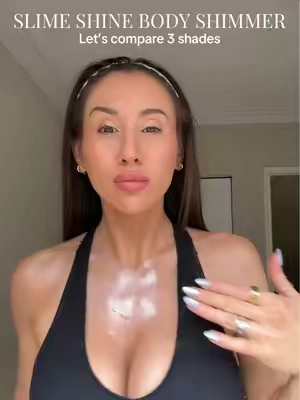 The most gorgeous body shimmer gel from Made by Mitchell 🤩 #bodyshimmer #slimeshine #madebymitchell #bodyglow #bodyshimmergel #beautyhacks #tiktokshopspringglowup #spotlightfinds #shimmer #bodyglitter #glowingskin #tiktokshopmemorialday  @madebymitchell @madebymitchellusa 