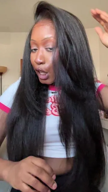 No Shade No Filter! They mistake this wig for my natural hair!! @OQHAIR #foryoupage #kinkystraightwig #gluelesswig #naturalhair #naturalhairwig #oqhair #TikTokShopSpringGlowUp #loveoq 