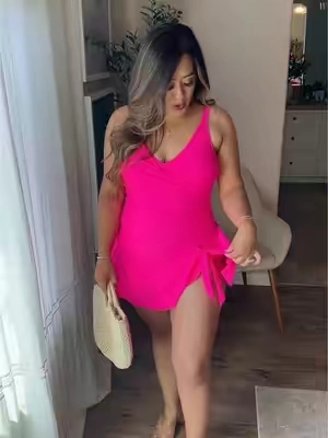 One piece swimsuit 😍💓 #swimsuit #gracekarinbeachoutfit #momswimsuit #Summer 