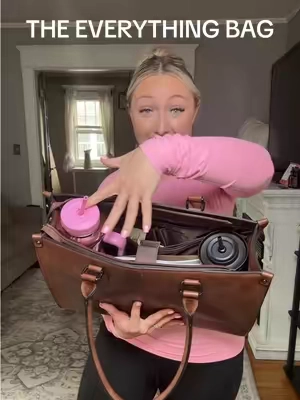 This is the “chestnut brown” color 🤎 ##totebags##totebagaesthetic##totebaghaul##laptopbag##womensfashion##worklife##schoollife##momlife##lovevook
