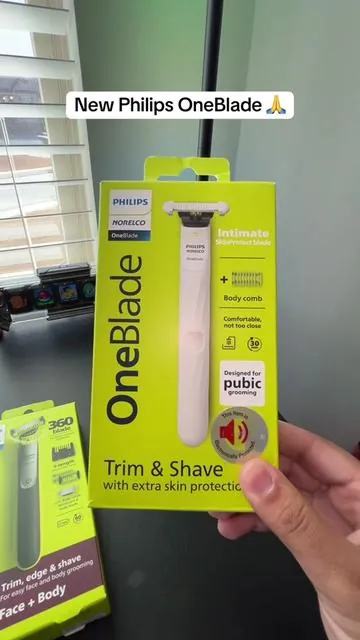 New Philips OneBlade trimmer is so nice #philipsoneblade #oneblade #trimmer #hairtrimmer #shaver #tiktokmademebuyit 