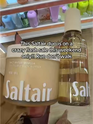 The Saltair Saltwater vanilla Set is a whole vibe! Smells like vanilla with a luxe, long-lasting scent. Leaves your skin so soft and hydrated. This set is selling fast on TikTok Shop—don’t sleep on it! #saltair  #SmellGoodFeelGood #BodyCareRoutine #TikTokShopFinds #LuxuryForLess #VanillaGirlAesthetic #SoftSkinEssentials #TikTokMadeMeBuyIt #ShowerRoutine #ViralBodyCare