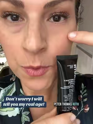 Getting all my antiaging hacks from @Peter Thomas Roth Labs  #eyebag  #darkcircles #undereyebags #eyes #undereyecircles #antiagingtips #womenover40 #womenover50 #matureskin #matureskinmakeup #puffyeyes #tiktokshopspringsale #tiktokshopspringglowup #beauty #tiktokshopcreatorpicks #springtok #springsale #beautysecrets 