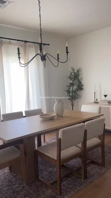 I loooove this dining room table, super affordable too ✨🤍 Available on tt shop or Amazon ✨ #tiktokshop #tiktokshopfinds #tiktokshopping #tiktokshophome #tiktokshophomefinds #tiktokshophomeliving #tiktokshopdiningtable #amazonfinds #diningroomtable #diningroominspo #diningroom 