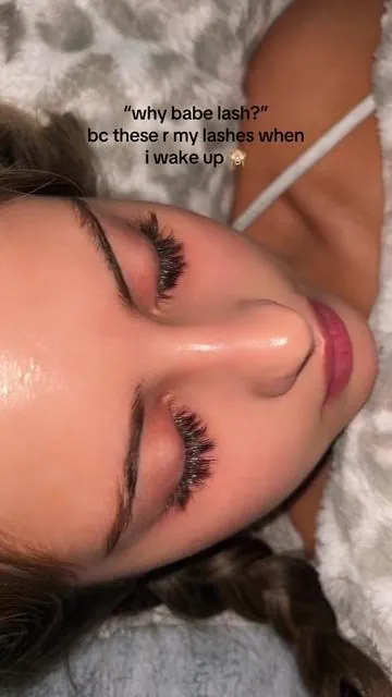 the length + volume is INSANE @Babe Original 🤗🤗🤗 #babelash #lashserum #fyp #babeoriginal #babelashserum #eyelashserum #lashgrowth #longlashes #mascara #foryou 