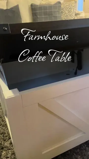 Farmhouse table. Durable and multifunctional under $190! #coffeetable #tiktokmademebuyit #tiktokshopspringglowup #tiktokshopcreatorpicks #springtok #tiktokspringsales #fyp #fypシ #unitedstates #us #farmhouse #farmhousedecor #farmhousecoffeetable #coffeetablewithstorage #livingroomdecor #livingroomfurniture #coffeetablestorage
