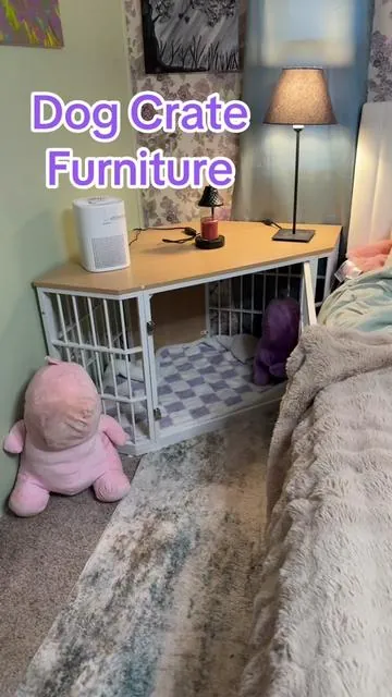 #dogcrate #dogcratefurniture #cornercrate #pets #dog #dogsoftiktok #janetweyers #tiktokshopspringglowup #shirtdress 
