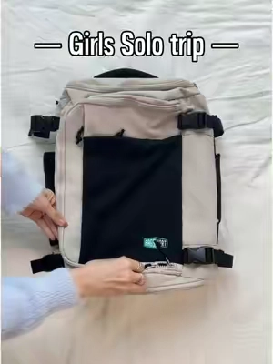 I finally decided to start a solo trip cuz of this stylish backpack🤍🎶#bagsmarttravel #bagsmart #backpack #travelbackpack #travelbag #collagebag #gymbag #springbreak #springtok #shopvideocarnival #tiktokshopspringglowup 