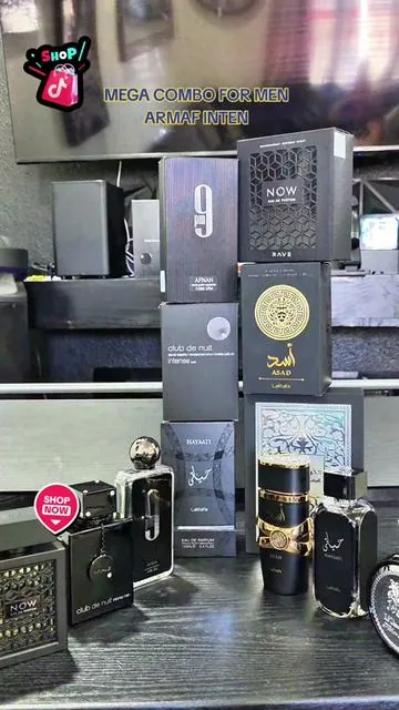 MEGA COMBO FOR MEN ARMAF INTEN #bestianegra #armaf #armafclubdenuit #springtok #tiktokshopspringglowup #tiktokshopholidayhaul #perfumesparahombre #arabes 