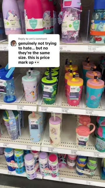 Replying to @vm I’m seeing $10.99 each 🤷🏻‍♀️ seems cheaper on TikTok for a 2 pack….  #zakcup #zak #spillproof #leakproof #toddlercup #tiktokshop 
