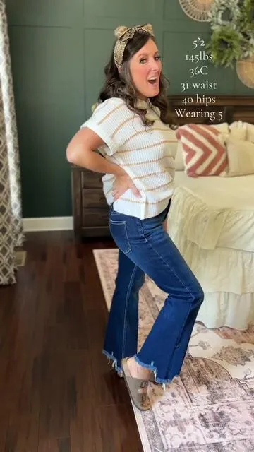 LOVE these jeans!! 😍 #risen #risenjeans #risendenim #bluejeans #denimjeans #nondistressedjeans #darkwashjeans #tiktokshopfashion #springtok #tiktokshopspringglowup #tiktokshopcreatorpicks  