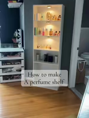 I can’t wait until I finish fixing this bookshelf into a perfume shelf #tiktokshopspringglowup #homerefresh #homedecor #roomupgrade #bookshelf  