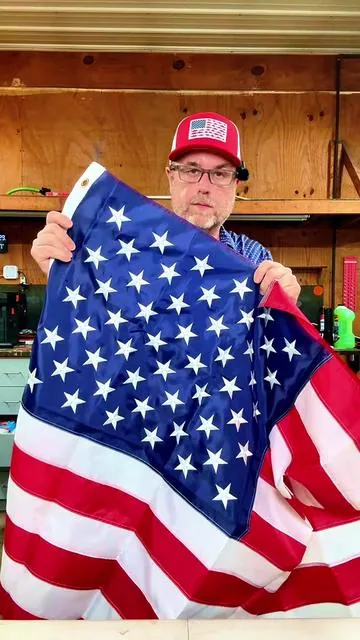 American USA Flag Quality Made, Embroidered Stars, Outdoor Flag, Heavy Duty Nylon #usaflag #Flag #AmericanFlag #tiktokshopspringglowup #tiktokshopcreatorpicks @QLASH Flag 