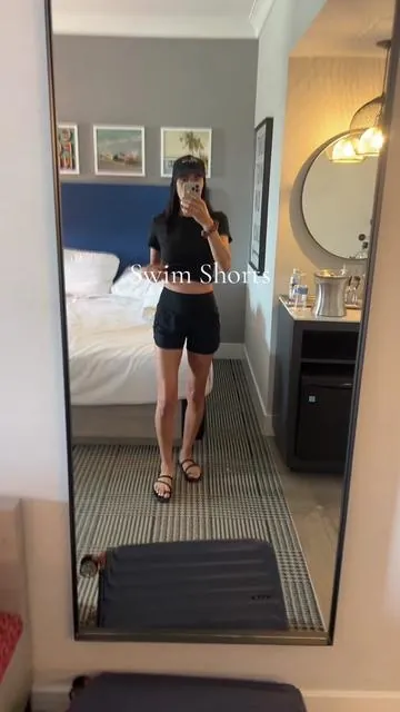 These swim shorts have pockets too! They are flattering and true to size. I’m wearing an XS. They are so practical for water activities when wanting more coverage.  #swimshorts #swimtrunks #swimwear #swimsuit #vacationoutfit #momswimsuit #springtok #tiktokshopspringglowup 