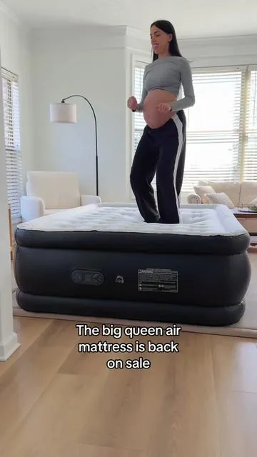 Our favorite queen air mattress is back on sale!!! Perfect for home and camping! Not sure when this sale will end so grab it now!! #airmattress #mattress #airmattressbed #queenairmattress #campingbed #springtok #tiktokshopcreatorpicks 