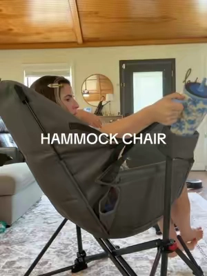 A hammock chair and a close call. 😰😆 #hammockchair #lawnchair #swingchair #outdoorchair #homerefresh 