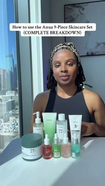 Anua 9-Piece Skincare Set Complete Breakdown! Save 40% now on this bundle🚨#anua #skincare #skincareroutine #koreanskincare #glowingskin #beauty #hyperpigmentation #darkspots #darkspottreatment #skinserum #glassskin #skincaremusthaves 