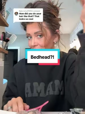 Replying to @lov39090 #bedhead #healthyhair #frenchclip #hairtutorial 
