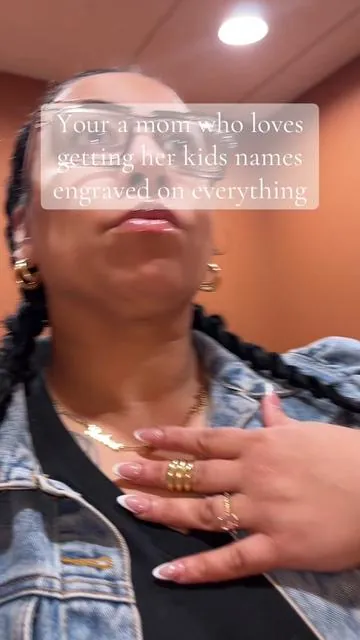First my sweater now my necklace #namenecklace #namenecklaces #engravednecklace #customnecklaces #customnecklace #mothersday2025 #tiktokshopcreatorschoice #timetobloom #refreshyourwardrobe #momfashion #mothersdaygiftideas 