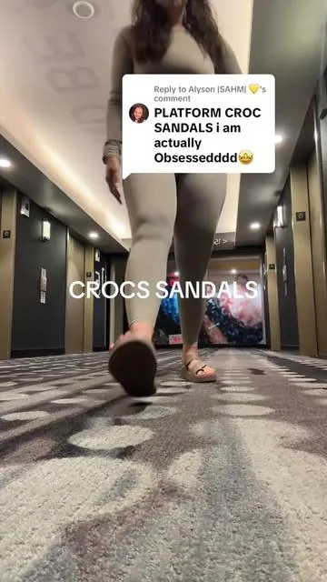 Replying to @Alyson |SAHM| 💛 Crocs sandals are my all time favorite for comfort and support plus they’re so cu cute that I have 4 pairs! #travelshoes #shoes #sandals #crocssandals #platformsandals #tiktokshopcreatorpicks #tiktokshopmothersday #tiktokshopmemorialday #tiktokshoprestock  Crocs sandals