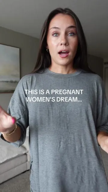 It’s not actually marketed as a maternity set, but because of how stretchy and comfortable this is I think it would be perfect! But even if you’re not pregnant like me this is such a cute matching lounge set! Perfect for spring and summer and seriously so so cozy!! I’m 5’4 wearing a size small for reference! 🫶🏼 #loungewear #loungeset #loungewearset #twopieceset #prettygardenclothing #wardrobeessential #tiktokshoprestock 